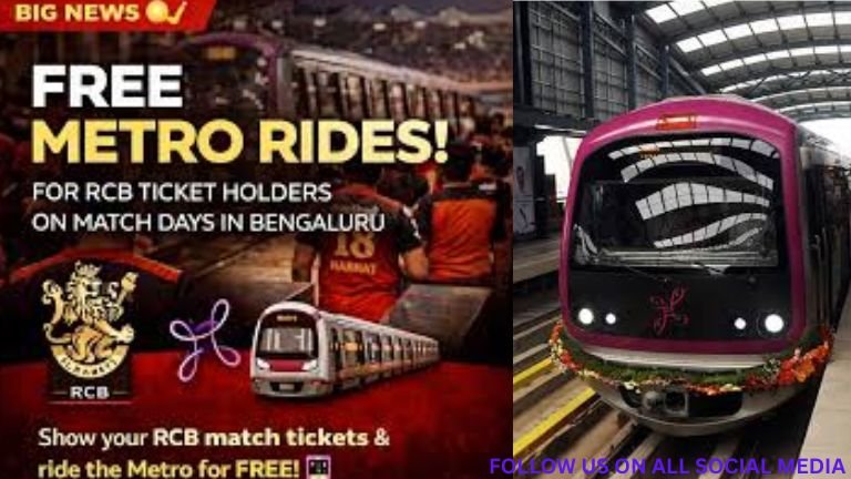 Bengaluru IPL metro free ride rcb